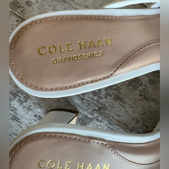 NEW w/Tags Cole Haan Women's Adella White Dress Sandals Size 6.5 - Picture 6 of 8